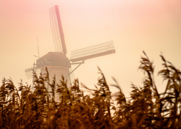 Lone Windmill, Kinderdijk, Netherlands