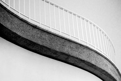 Curved Balcony in White